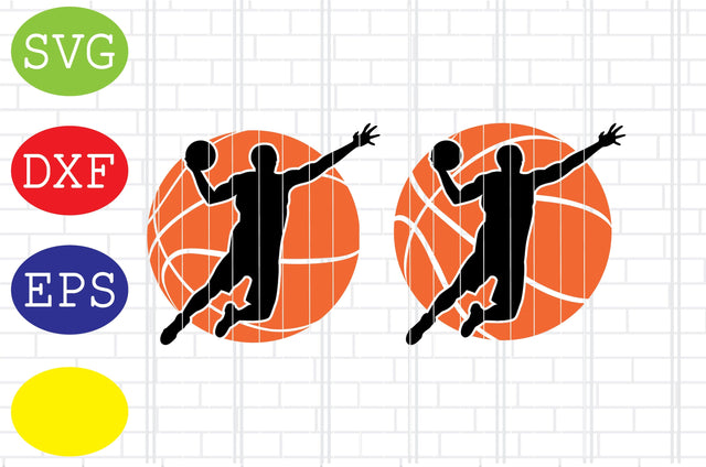 Basketball Player Svg, Basketball Clipart, Basketball Cut Files, Sport Svg, Jpg, Eps, Dxf Files SVG DigitalSvgFiles 