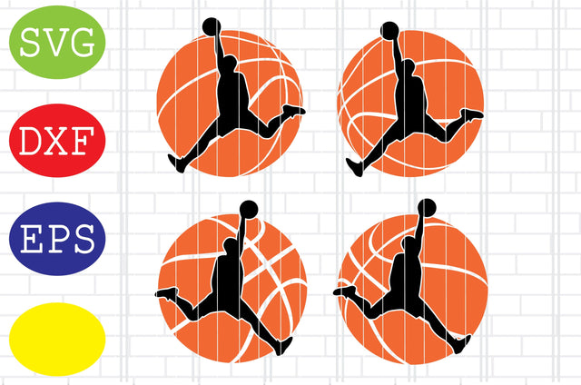 Basketball Player Svg, Basketball Clipart, Basketball Cut Files, Sport Svg, Jpg, Eps, Dxf Files SVG DigitalSvgFiles 