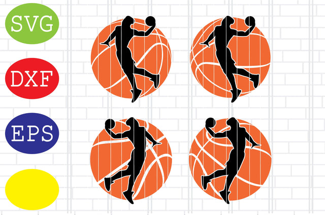 Basketball Player Svg, Basketball Cut Files, Sport Svg, Jpg, Eps, Dxf Files SVG DigitalSvgFiles 