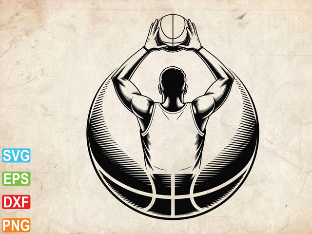 Basketball Player Svg, Game Day svg SVG Creativeart88 