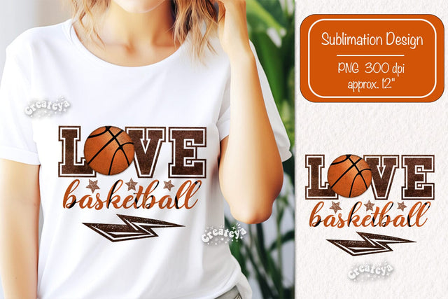 Basketball quote Love Basketball sublimation t-shirt design Retro Basketball png Sublimation Createya Design 