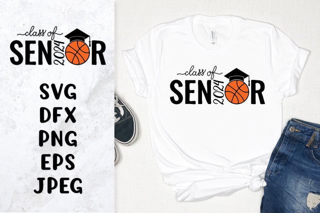 Basketball senior 2024 SVG. Graduation Class of 2024 SVG LaBelezoka 