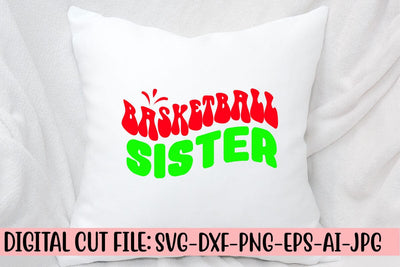 Basketball Sister Retro SVG SVG Syaman 