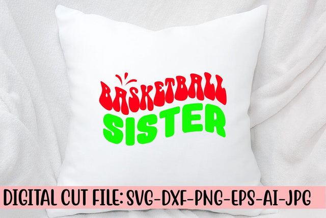 Basketball Sister Retro SVG SVG Syaman 