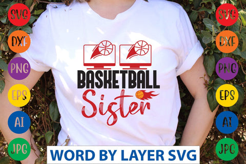 Basketball Sister SVG DESIGN SVG Rafiqul20606 