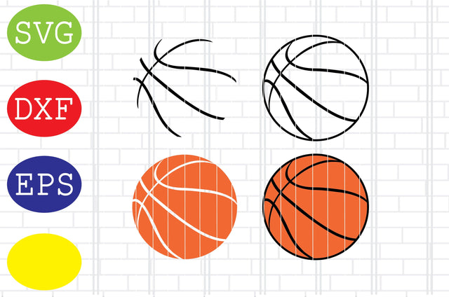 Basketball Skeleton Svg, Basketball Outline, Basketball Clipart, Basketball Cut Files, Sport Svg, Jpg, Eps, Dxf Files SVG DigitalSvgFiles 