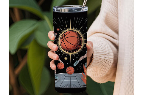 Basketball Slam Dunk 20oz Tumbler Wrap Sublimation DesignSVG 