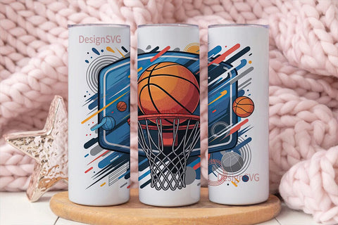 Basketball Slam Dunk 20oz Tumbler Wrap Sublimation DesignSVG 