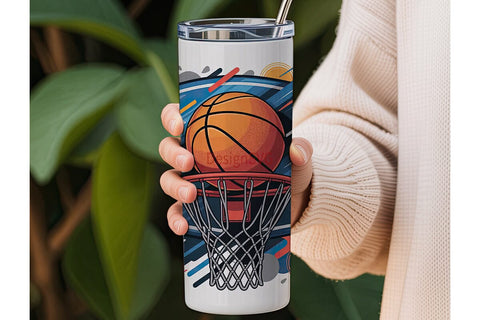 Basketball Slam Dunk 20oz Tumbler Wrap Sublimation DesignSVG 