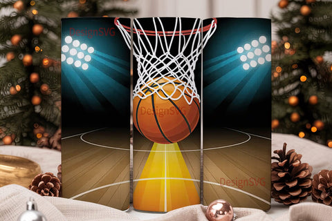 Basketball Slam Dunk 20oz Tumbler Wrap Sublimation DesignSVG 