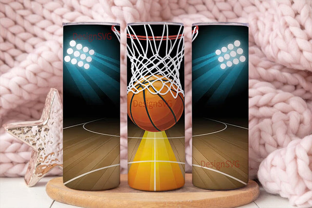 Basketball Slam Dunk 20oz Tumbler Wrap Sublimation DesignSVG 