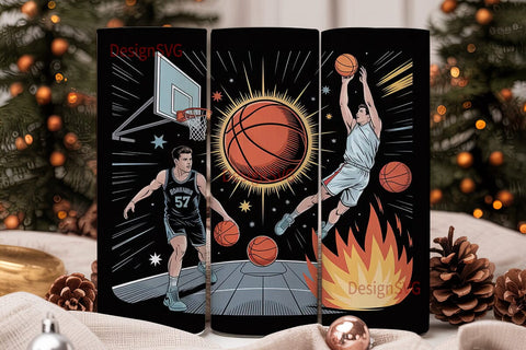 Basketball Slam Dunk 20oz Tumbler Wrap Sublimation DesignSVG 