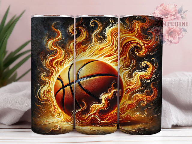 Basketball Sports 20oz Tumbler, Sports Tumbler Design, 20oz Sublimation Wrap, Gift for Basketball Fan, Basketball Player Gift, Athletic Tumbler, Basketball Themed Sublimation Sublimation Li Zamperini 