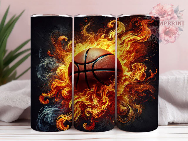 Basketball Sports 20oz Tumbler, Sports Tumbler Design, 20oz Sublimation Wrap, Gift for Basketball Fan, Basketball Player Gift, Athletic Tumbler, Basketball Themed Sublimation Sublimation Li Zamperini 
