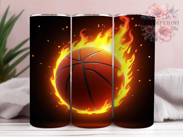 Basketball Sports 20oz Tumbler, Sports Tumbler Design, 20oz Sublimation Wrap, Gift for Basketball Fan, Basketball Player Gift, Athletic Tumbler, Basketball Themed Sublimation Sublimation Li Zamperini 