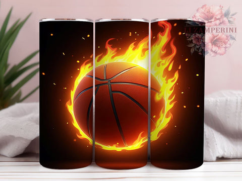 Basketball Sports 20oz Tumbler, Sports Tumbler Design, 20oz Sublimation Wrap, Gift for Basketball Fan, Basketball Player Gift, Athletic Tumbler, Basketball Themed Sublimation Sublimation Li Zamperini 