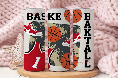 Basketball Sports 20oz Tumbler Wrap Sublimation DesignSVG 