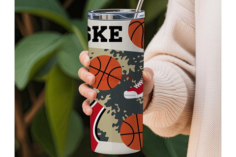 Basketball Sports 20oz Tumbler Wrap Sublimation DesignSVG 