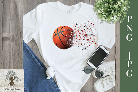 Basketball Sports Bundle SVG PNG JPG SVG Willow Paige Farms 
