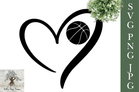 Basketball Sports Bundle SVG PNG JPG SVG Willow Paige Farms 