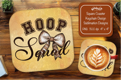 Basketball Square coaster png sublimation Basketball quote designs Square coaster Sublimation Createya Design 