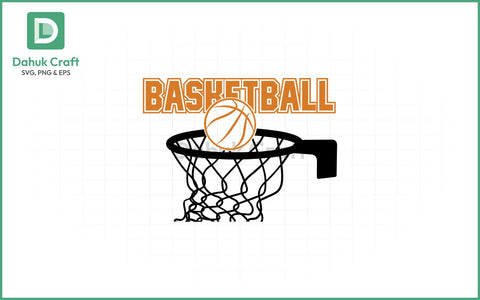 Basketball SVG Logo Design Basketball SVG PNG & EPS V1 SVG dahukdesign 