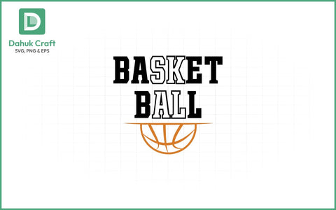 Basketball SVG Logo Design Basketball SVG PNG & EPS V11 SVG dahukdesign 