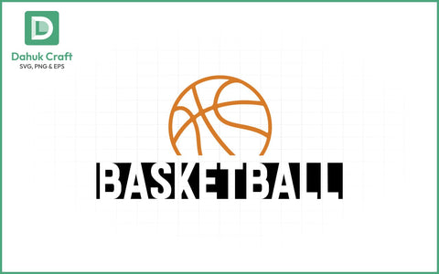 Basketball SVG Logo Design Basketball SVG PNG & EPS V14 SVG dahukdesign 