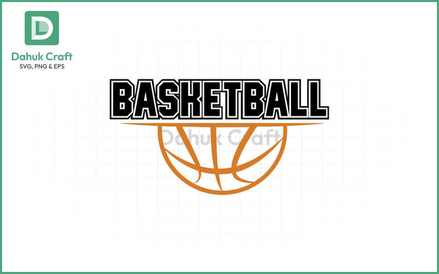 Basketball SVG Logo Design Basketball SVG PNG & EPS V2 SVG dahukdesign 