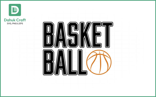 Basketball SVG Logo Design Basketball SVG PNG & EPS V3 SVG dahukdesign 