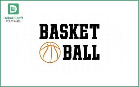 Basketball SVG Logo Design Basketball SVG PNG & EPS V4 SVG dahukdesign 