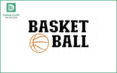 Basketball SVG Logo Design Basketball SVG PNG & EPS V5 SVG dahukdesign 