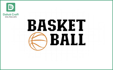 Basketball SVG Logo Design Basketball SVG PNG & EPS V5 SVG dahukdesign 