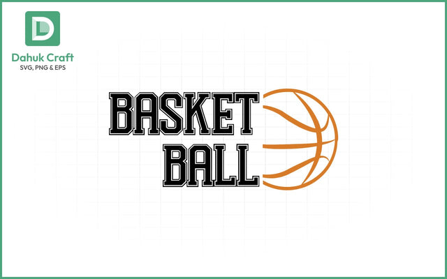 Basketball SVG Logo Design Basketball SVG PNG & EPS V6 SVG dahukdesign 