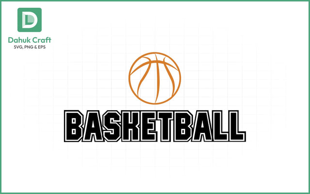 Basketball SVG Logo Design Basketball SVG PNG & EPS V6 SVG dahukdesign 