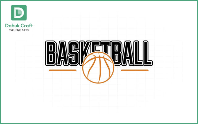 Basketball SVG Logo Design Basketball SVG PNG & EPS V8 SVG dahukdesign 