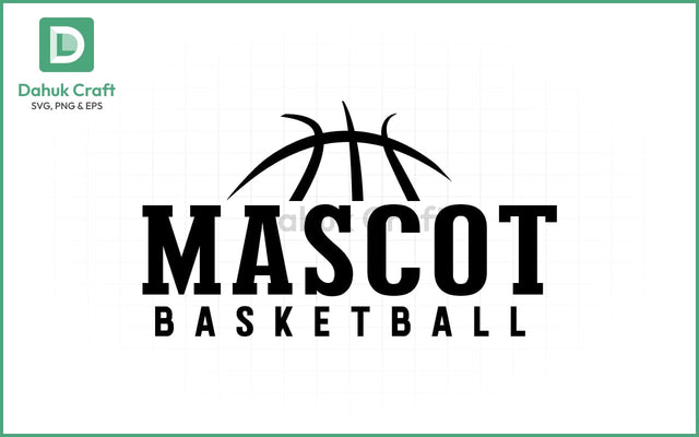 Basketball SVG – Mascot Logo Template SVG PNG & EPS V1 SVG dahukdesign 
