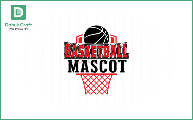 Basketball SVG – Mascot Logo Template SVG PNG & EPS V10 SVG dahukdesign 