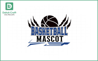 Basketball SVG – Mascot Logo Template SVG PNG & EPS V4 SVG dahukdesign 