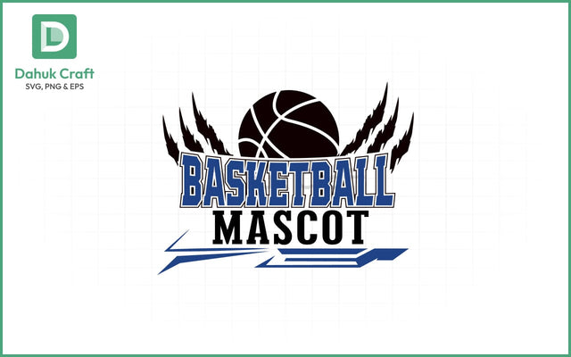 Basketball SVG – Mascot Logo Template SVG PNG & EPS V4 SVG dahukdesign 
