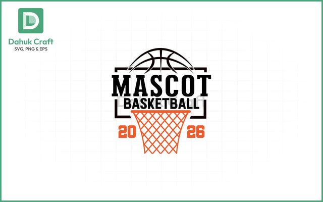 Basketball SVG – Mascot Logo Template SVG PNG & EPS V5 SVG dahukdesign 