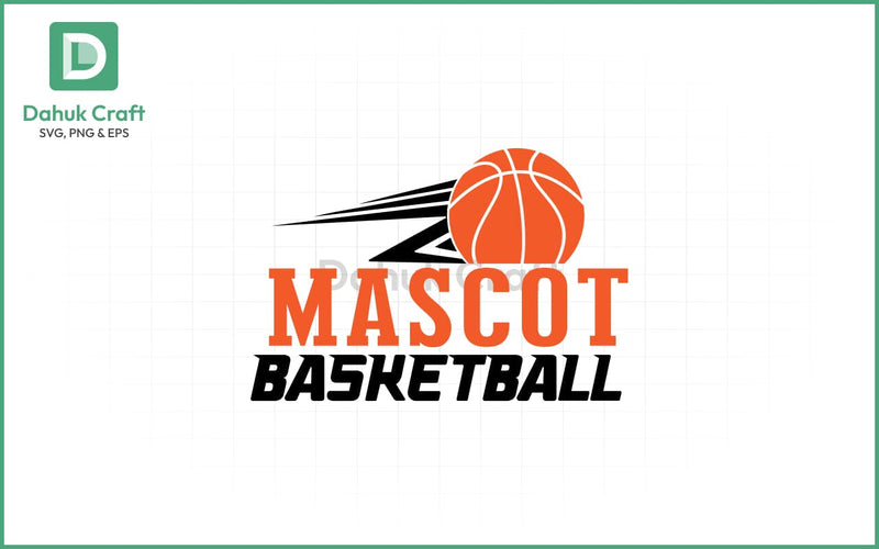 Basketball SVG – Mascot Logo Template SVG PNG & EPS V6 SVG dahukdesign 
