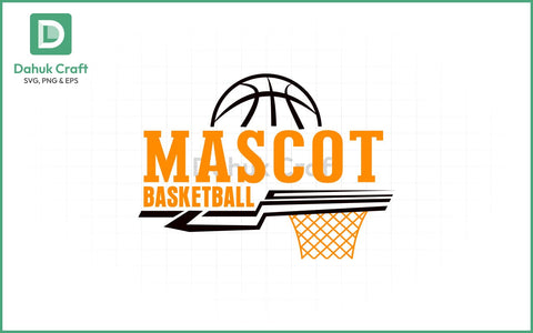 Basketball SVG – Mascot Logo Template SVG PNG & EPS V8 SVG dahukdesign 