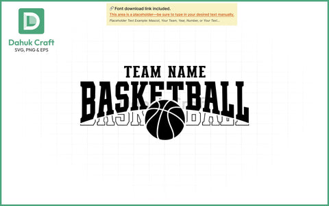 Basketball Team Logo SVG PNG & EPS V1 SVG dahukdesign 