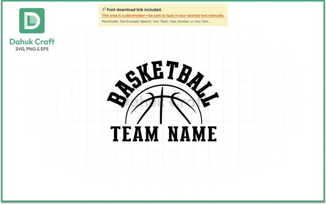 Basketball Team Logo SVG PNG & EPS V11 SVG dahukdesign 