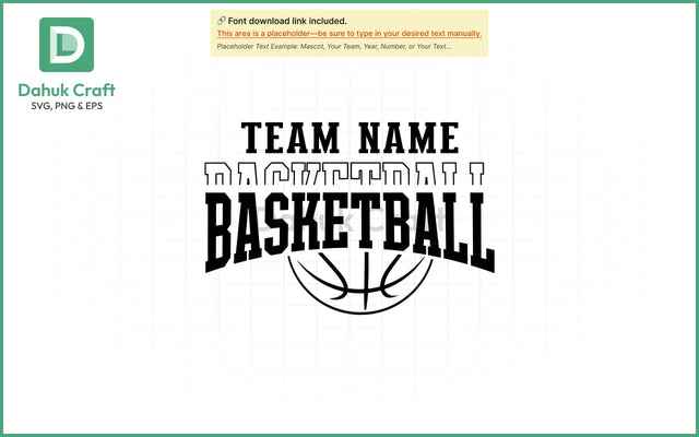 Basketball Team Logo SVG PNG & EPS V3 SVG dahukdesign 