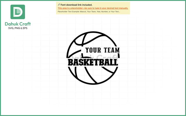 Basketball Team Logo SVG PNG & EPS V5 SVG dahukdesign 