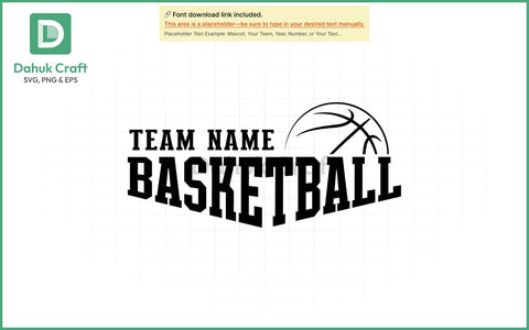 Basketball Team Logo SVG PNG & EPS V8 SVG dahukdesign 