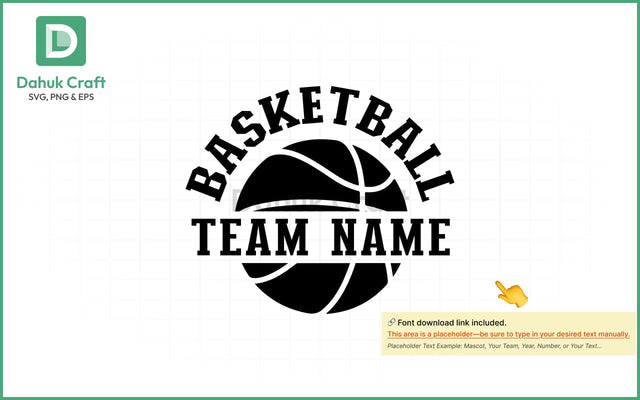Basketball Team Logo SVG PNG & EPS V9 SVG dahukdesign 