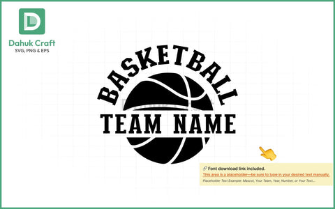 Basketball Team Logo SVG PNG & EPS V9 SVG dahukdesign 